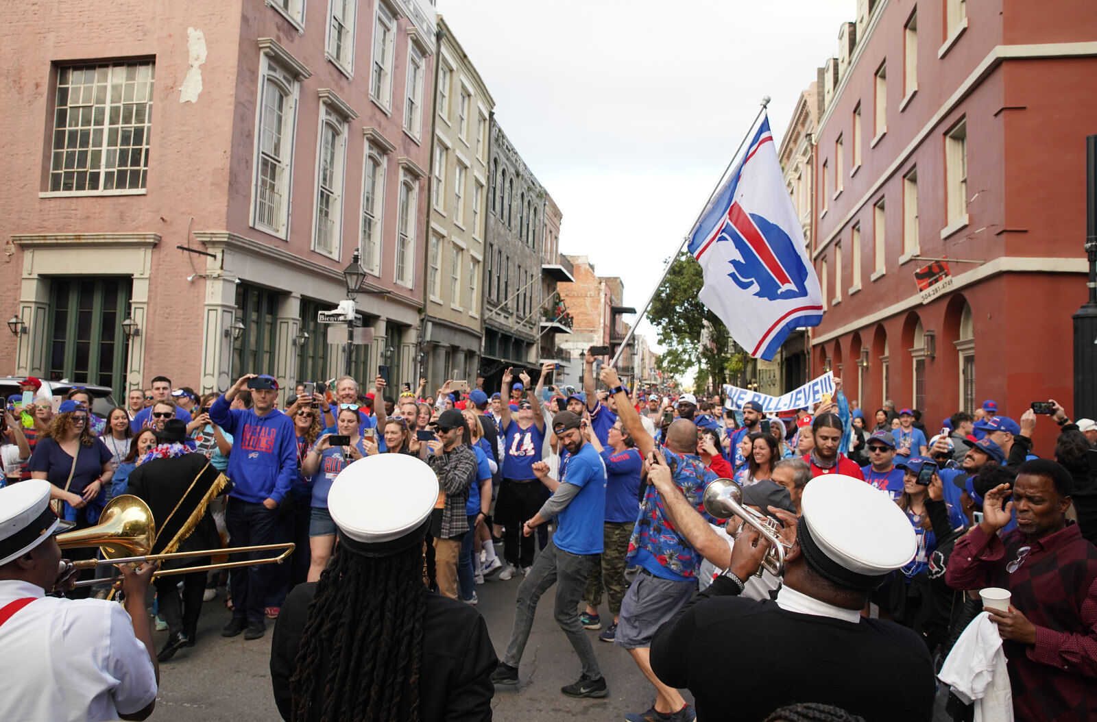 Buffalo Bills packers of NOLA Takeover Parade
